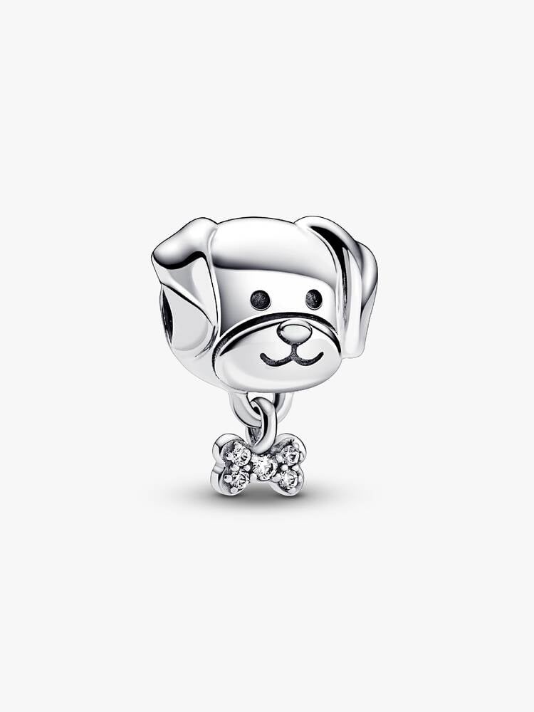 Charm Pandora chien et os 