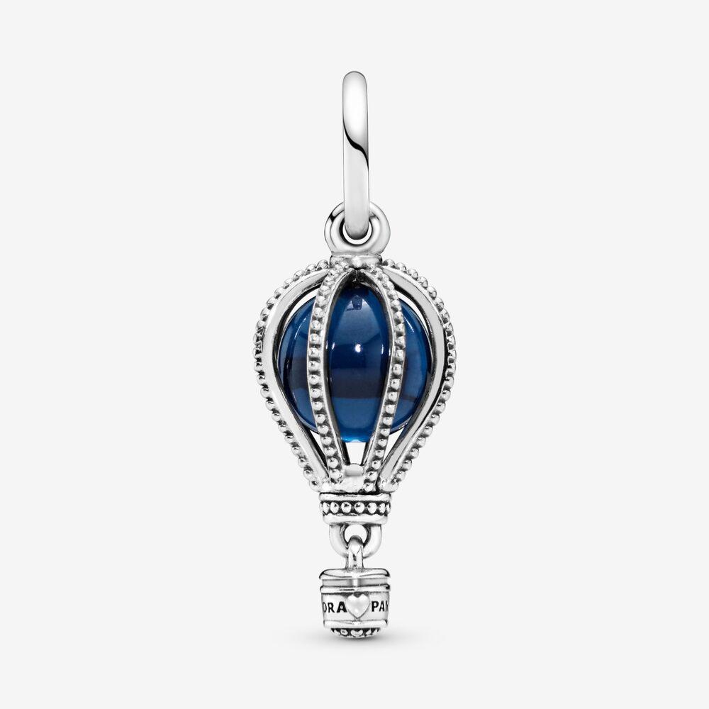 Charm Montgolfière En Argent Sterling Et Bleu Marine - Neuf Sans étiquette