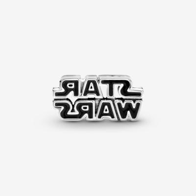 CHARM PANDORA STAR WARS LOGO 3D EMAIL NOIR 