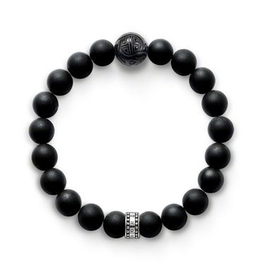 BRAC.THOMAS SABO REBEL OBSIDIENNE NOIRE