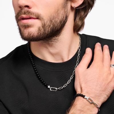 COLLIER THOMAS SABO BEAD ONYX NOIR