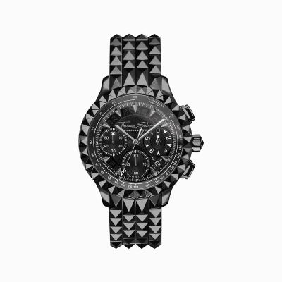 Montre Thomas Sabo Rebel chronographe pyramide noir