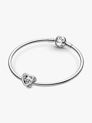 Charm Pandora cœur de L'infini entrelacé