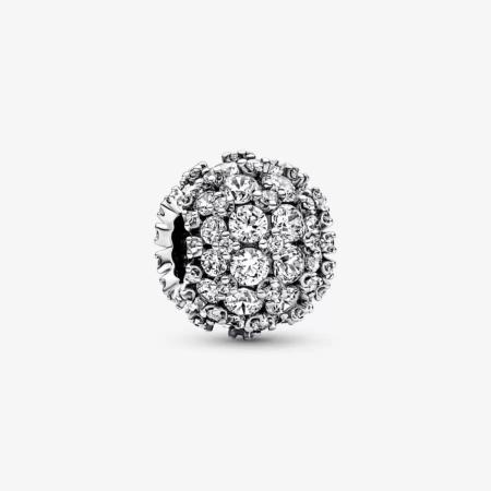 CHARM PANDORA ROND PAVE 