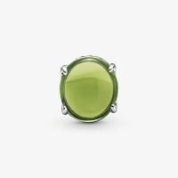 CHARM CABOCHON OVALE VERT 