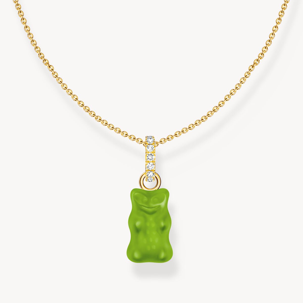 Collier Thomas Sabo Haribo ourson vert chaine dorée