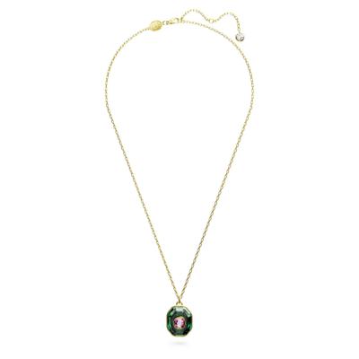 COLLIER SWAROVSKI CHROMA CRISTAL VERT/ROSE 