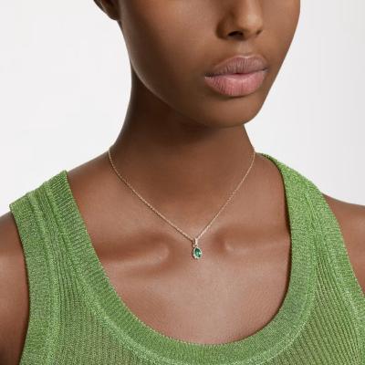 COLLIER SWAROVSKI STILLA TAILLE POIRE VERT