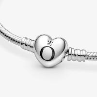 BRACELET PANDORA MOMENT FERMOIR COEUR ARGENT 