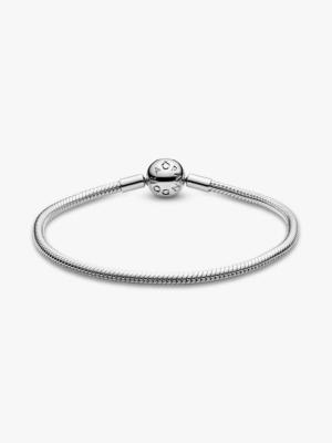 BRACELET CHARM  PANDORA FERMOIR ROND EN ARGENT  