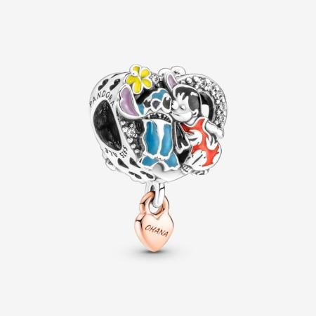 CHARM PANDORA DISNEY LILLO & STICH "OHANA"