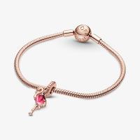 CHARM PANDORA FLAMAND ROSE 