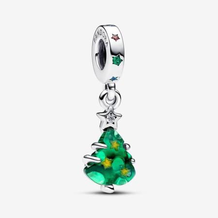 CHARM PANDORA SAPIN DE NOËL SCINTILLANT murano