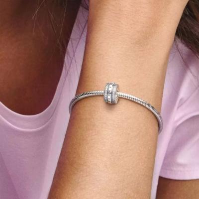 CLIP PANDORA LOGO LIGNES PAVE