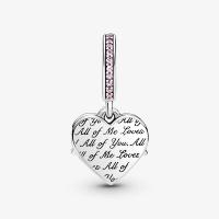 CHARM PANDORA COEUR MUM ROSE 