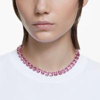 COLLIER SWAROVSKI MILLENIA TAILLE OCTOGONALE ROSE 