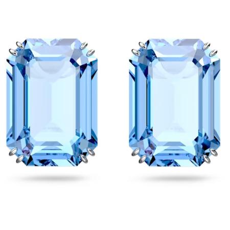 PENDANT D OREILLES SWAROVSKI MILLENIA OCTOGONE BLEUES