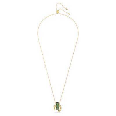 COLLIER SWAROVSKI MATRIX TAILLE BAGUETTE VERTE