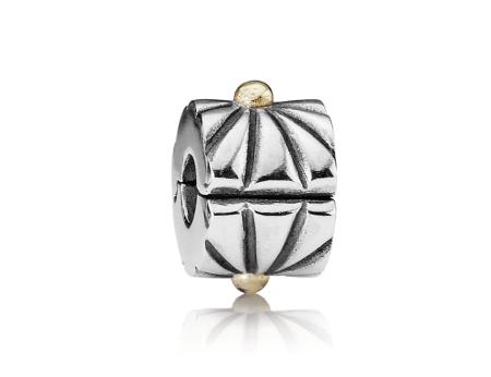 CHARM  PANDORA CLIP SOLEIL BICOLORE 
