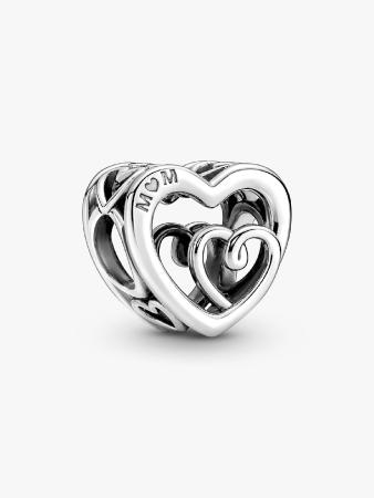 Charm Pandora cœur de L'infini entrelacé