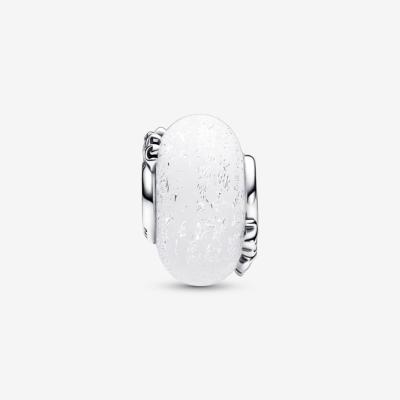 CHARM PANDORA MURANO SCINTILLANT ARGENTE LOVE MUM
