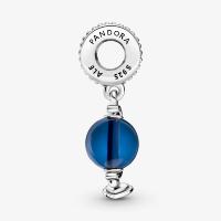 CHARM PANDORA GLOBE CRiSTAL BLEU 