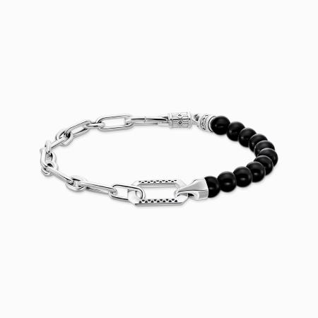 BRACELET THOMAS SABO BEADS ONYX NOIR 