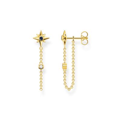 BOUCLES D OREILLES THOMAS SABO ROYALTY ETOILE PIERRE OR 