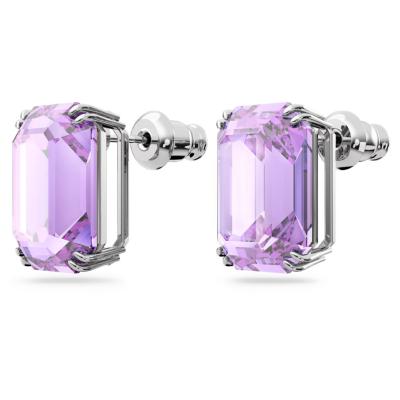 BOUCLES D OREILLES SWAROVSKI MILLENIA OCTOGONE VIOLET
