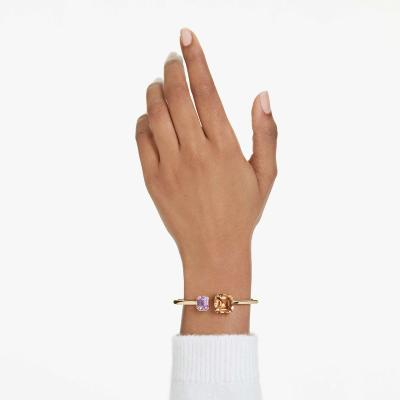 Bracelet Swarovski jonc Millenia doré à l or fin 18 carat