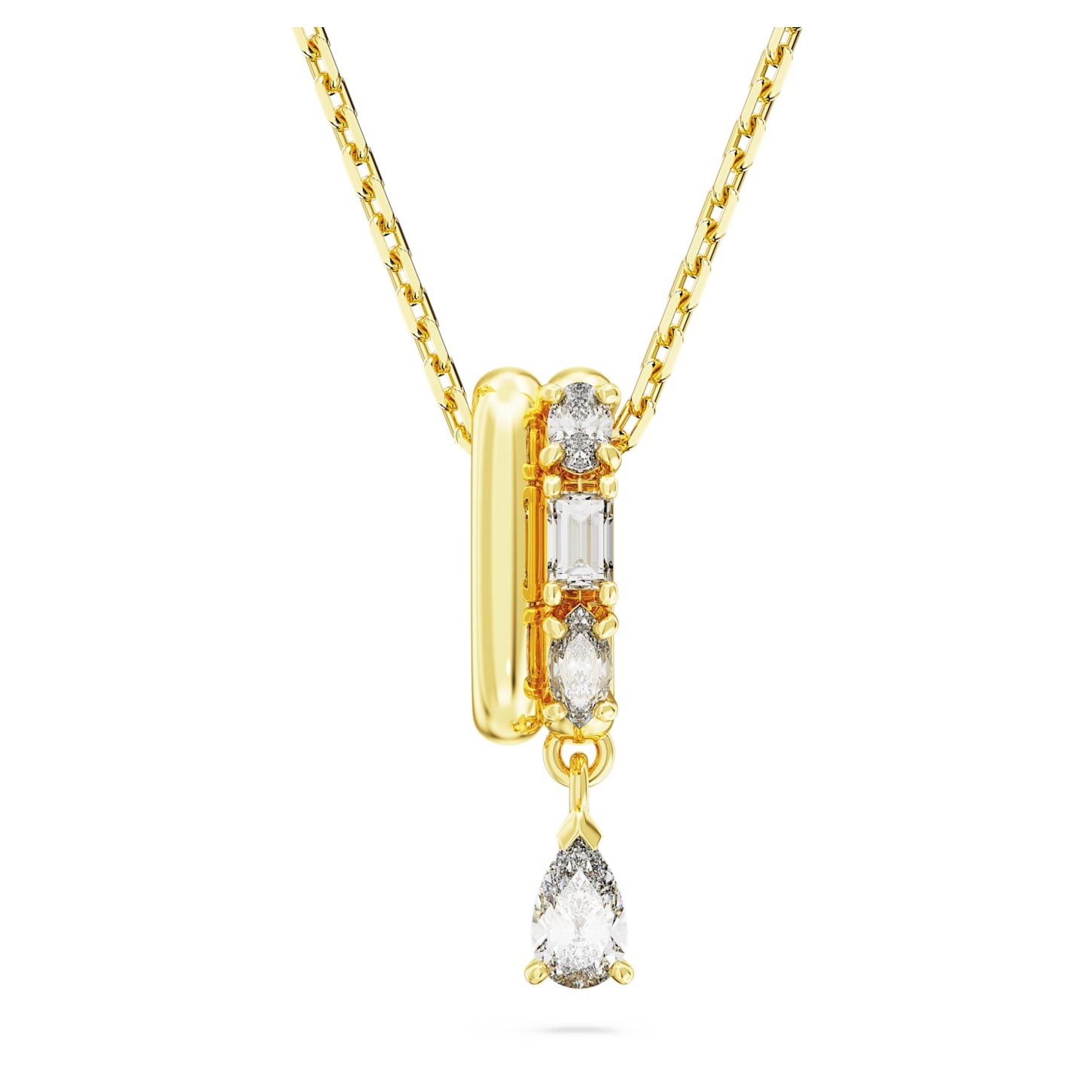 COLLIER SWAROVSKI DEXTERA PLACAGE DE TON DORE 