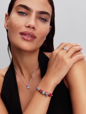 CHARM PANDORA DISNEY STICH ET ROSE 