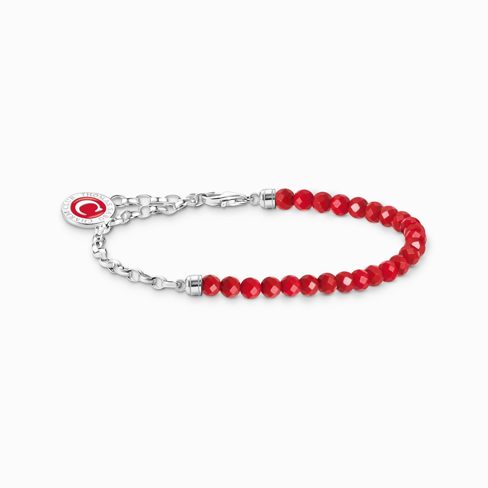 BRACELET CHARMS  THOMAS SABO CORAIL ROUGE IMITATION