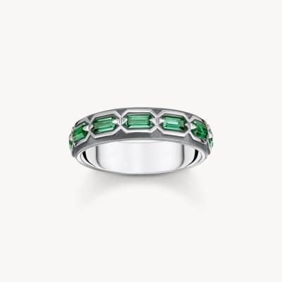 Bague Thomas Sabo écaille de crocodile 