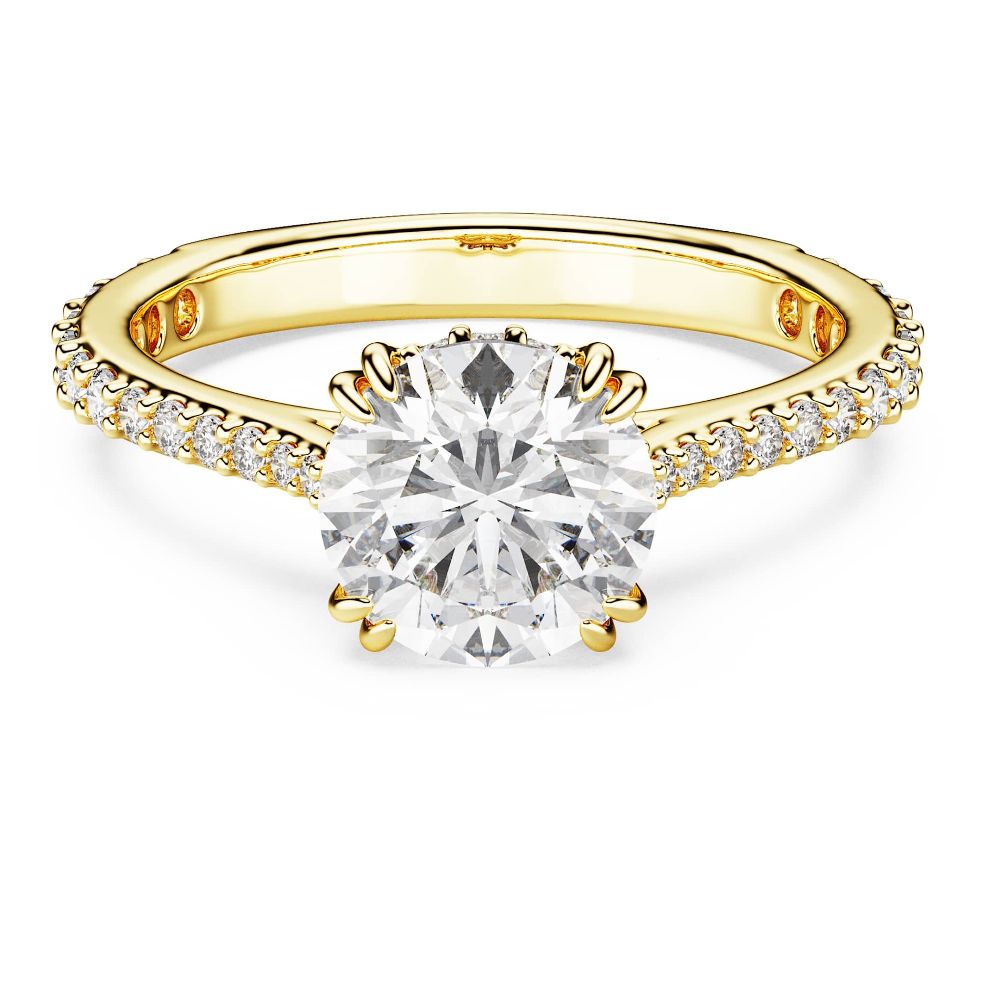 Bague Swarovski Stilla dorée 
