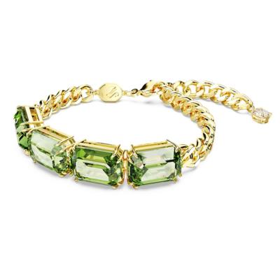 Bracelet Swarovski Millenia plaq/ton or vert 