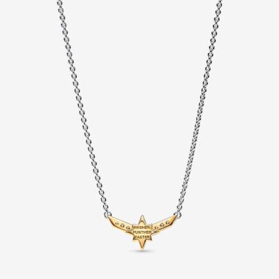 COLLIER PANDORA MARVEL ETOILE A HUIT BRANCHES CAPTAIN AMERICA