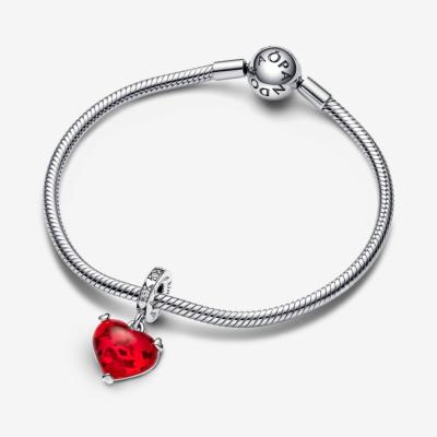 CHARM PANDORA DISNEY MURANO ROUGE BAISER DE MICKEY & MINNIE