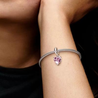 CHARM PANDORA ARBRE DE VIE MURANO ROSE 