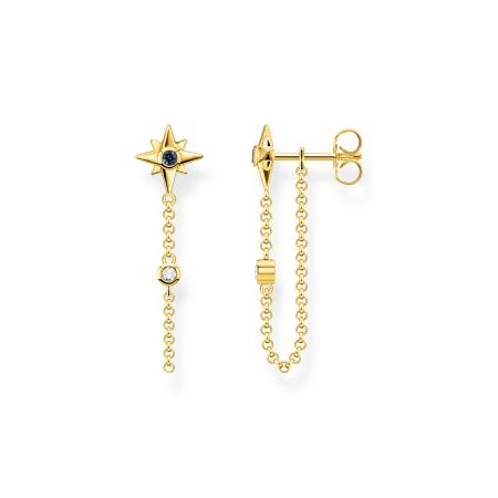 BOUCLES D OREILLES THOMAS SABO ROYALTY ETOILE PIERRE OR 