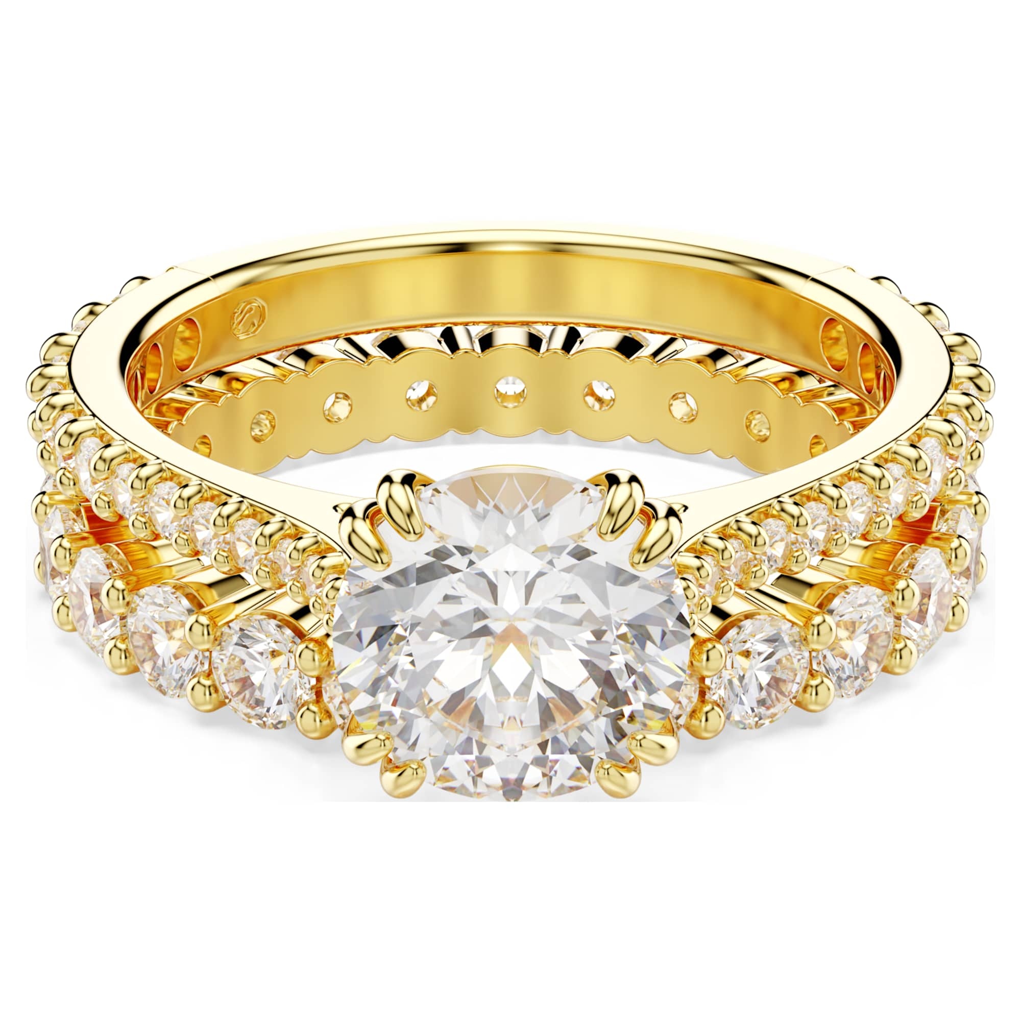 Bague Swarovki Stilla plaqué or 18 carats 