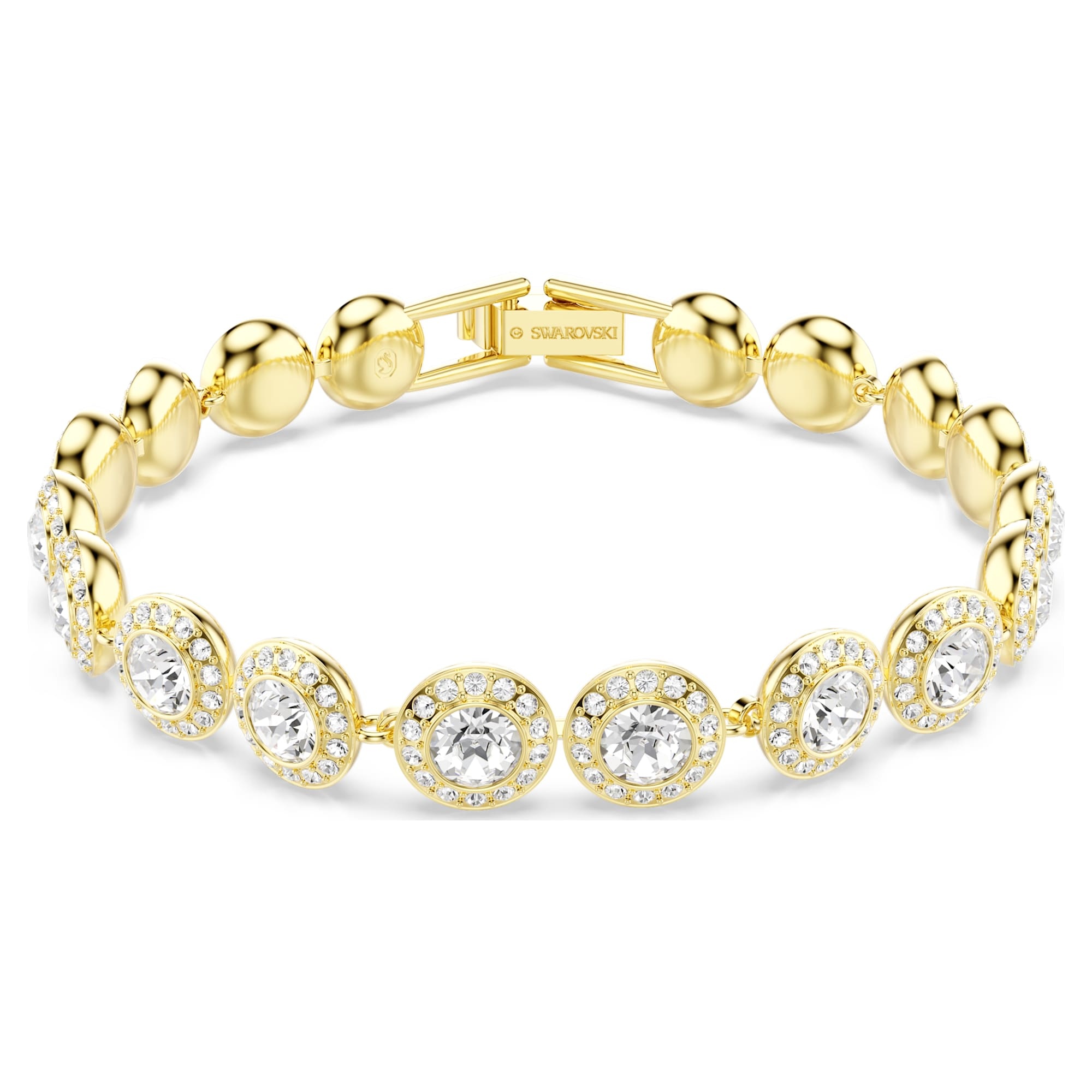Bracelet Swarovski Una Angelic dore GM plaqué or 18 carat 