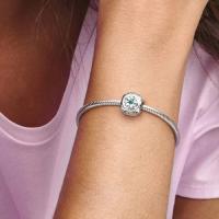 CHARM PANDORA PORTE BONHEUR" TREFLE FER A CHEVAL COCCINNELLE