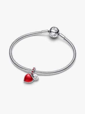 CHARM PANDORA COEUR MURANO TU ES MON ÂME SŒUR 