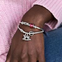 CHARM PANDORA EMPREINTE  PATTE AJOUREE