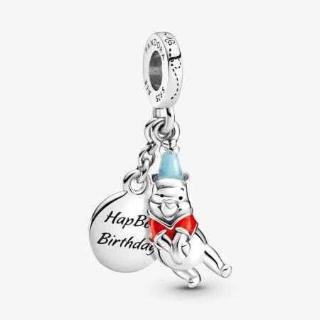 CHARM PANDORA DISNEY" WINNIE L OURSON ANNIVERSAIRE"