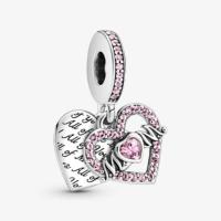 CHARM PANDORA COEUR MUM ROSE 