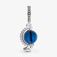 CHARM PANDORA GLOBE CRiSTAL BLEU 