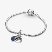 CHARM PANDORA DOUBLE ARBRE DE VIE LUNE ET GALAXIE