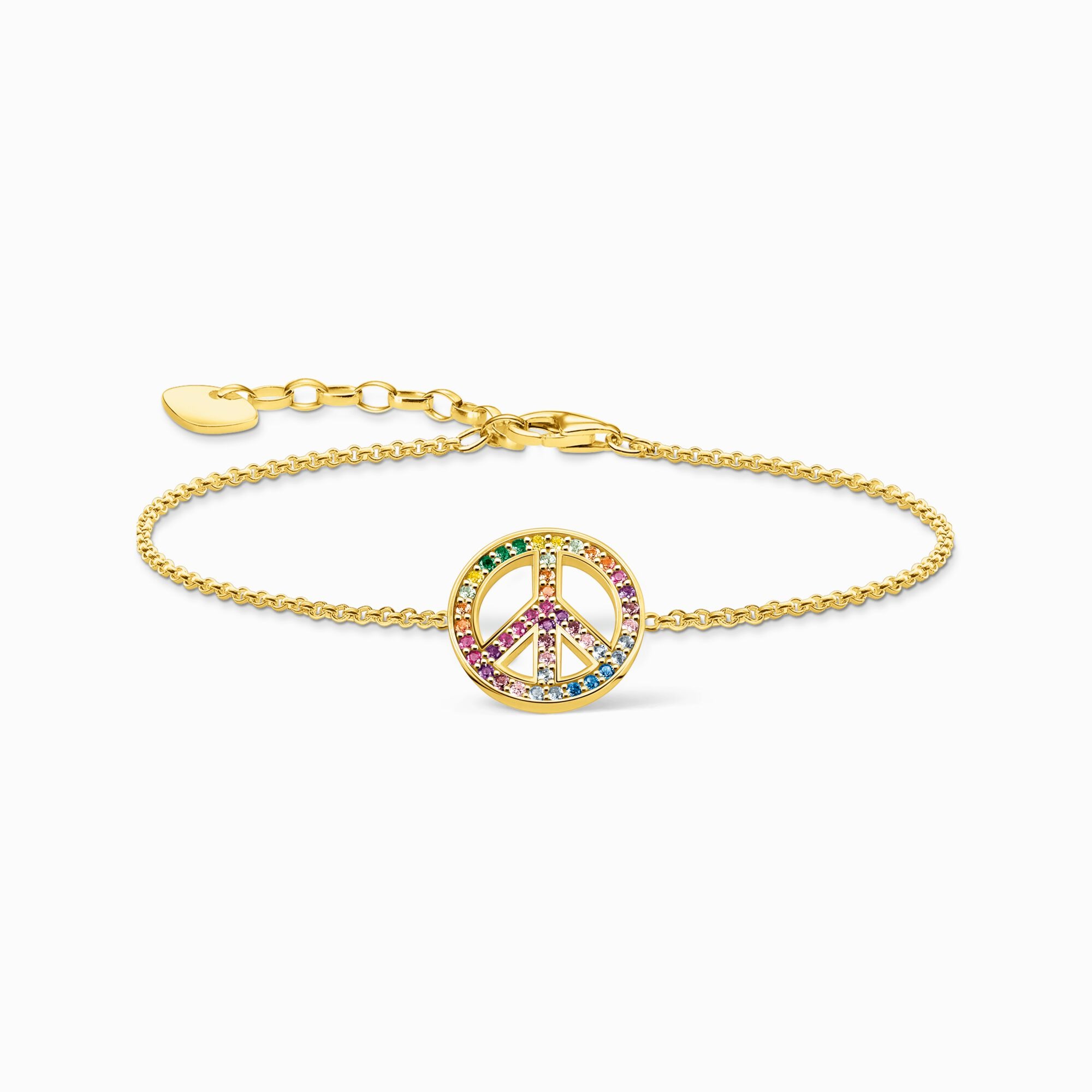 BRACELET THOMAS SABO SYMBOLE DE LA PAIX MULTICOLORE 